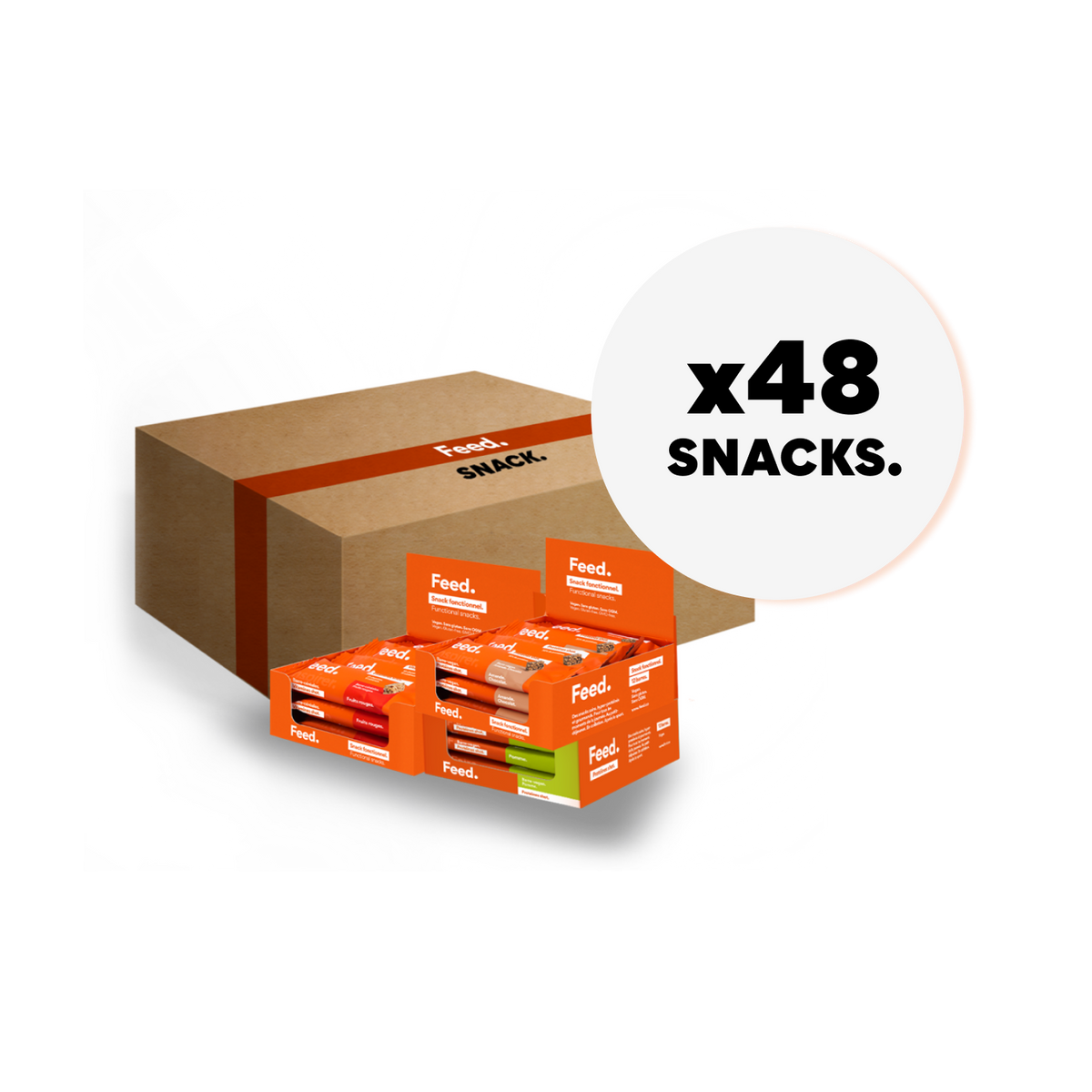 Large format 48 protein snacks. Cereals.