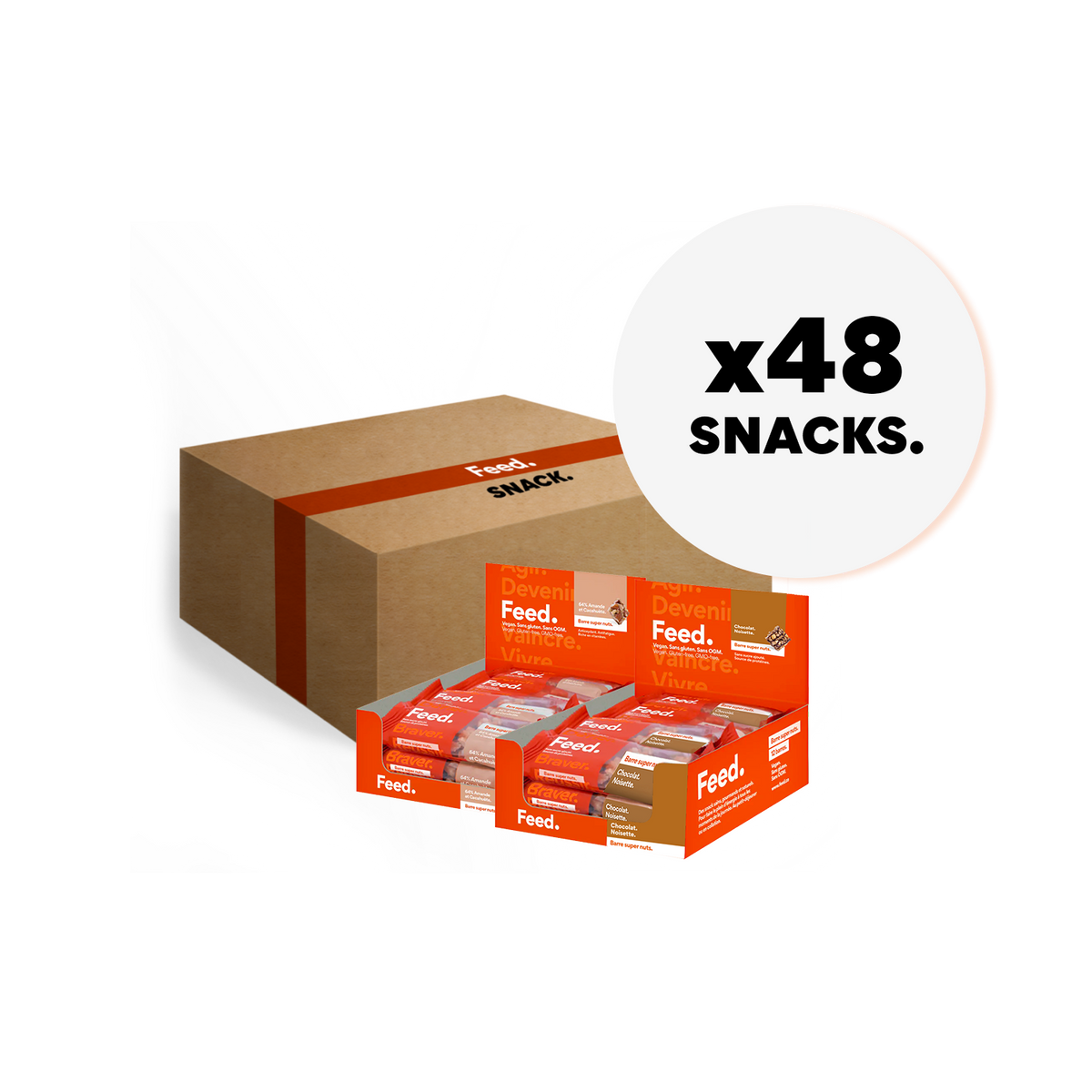 Large format 48 snacks. Ketogenic.