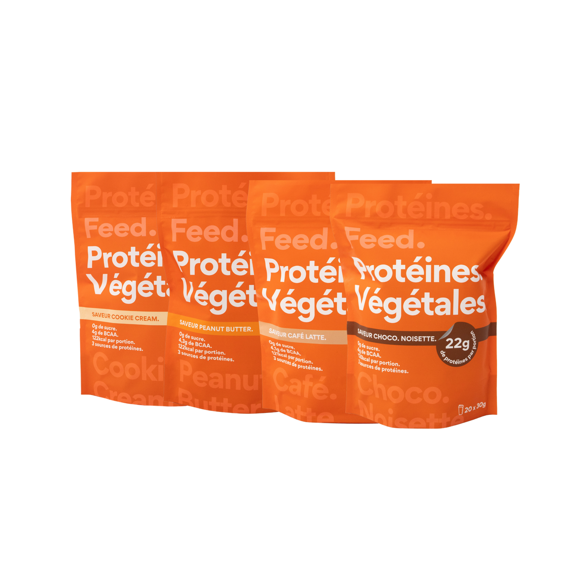 Pack 4 sachets. Vegetable protein.