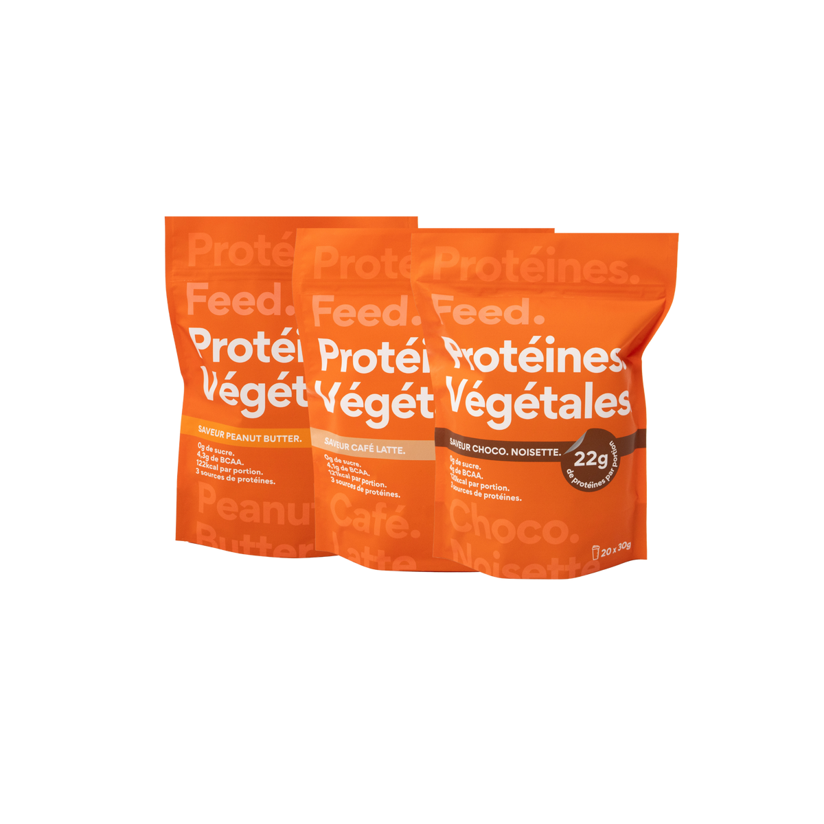 Pack 3 sachets. Vegetable protein.