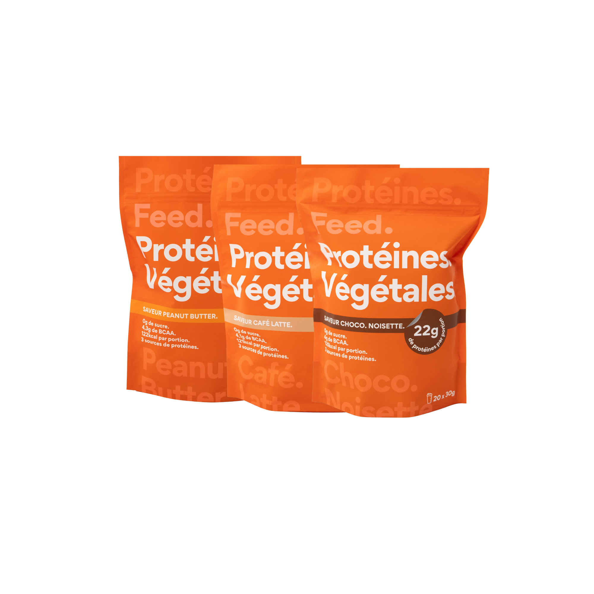 Pack 3 sachets. Vegetable protein.