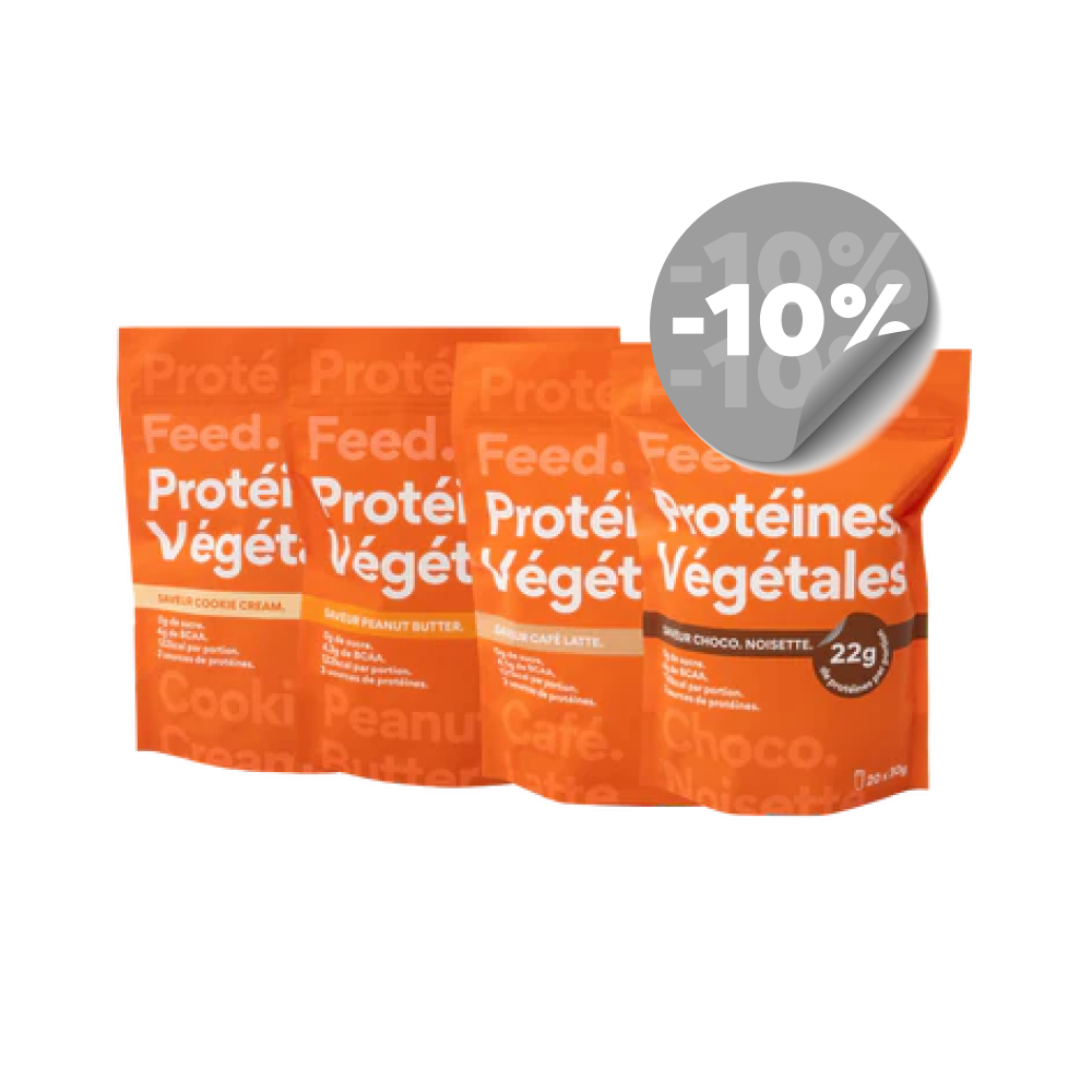 Pack 4 sachets. Vegetable protein.