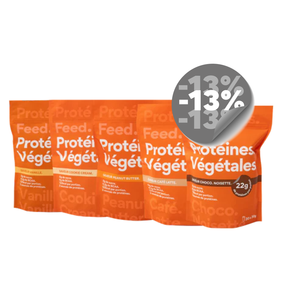 Pack 5 sachets. Vegetable protein.