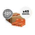 Large format 45 protein snacks. Coated.