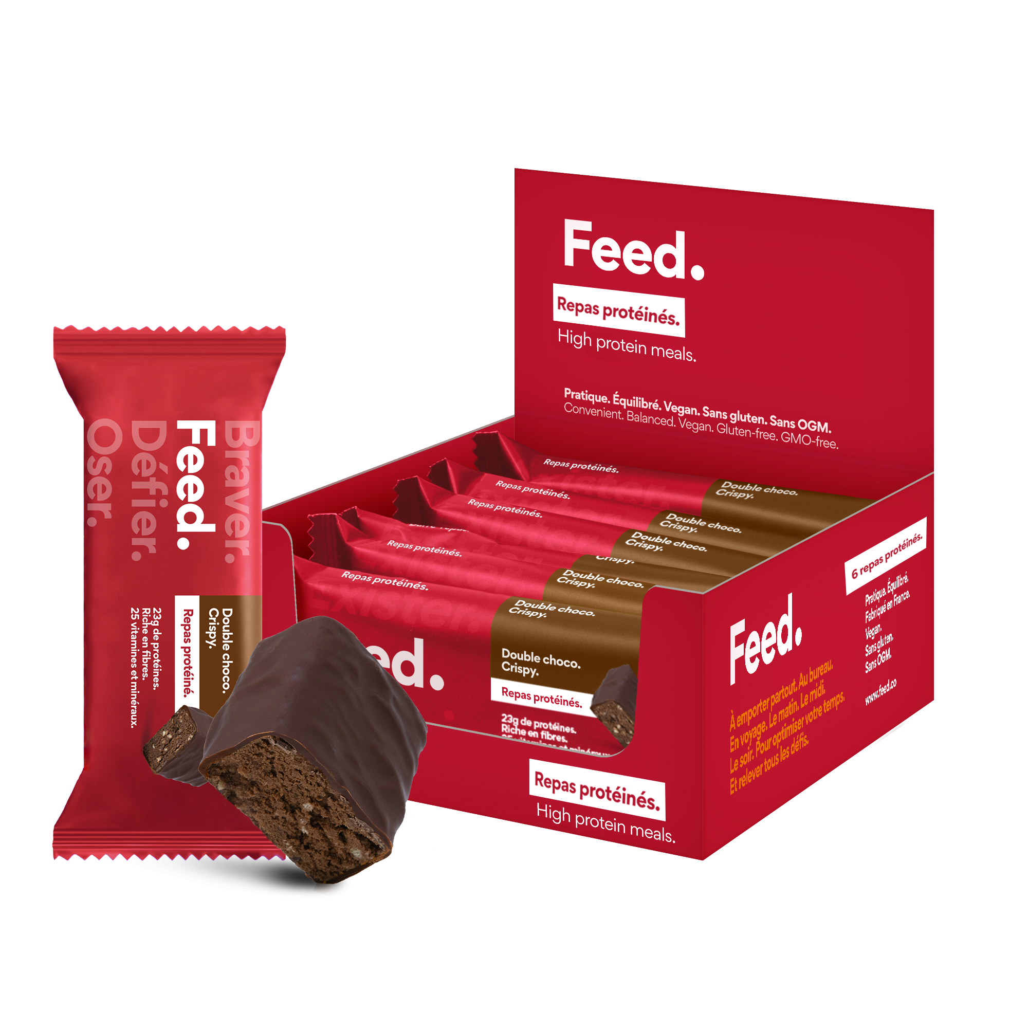 Double choco. Crispy. (RRP of Meal Bar / Original)